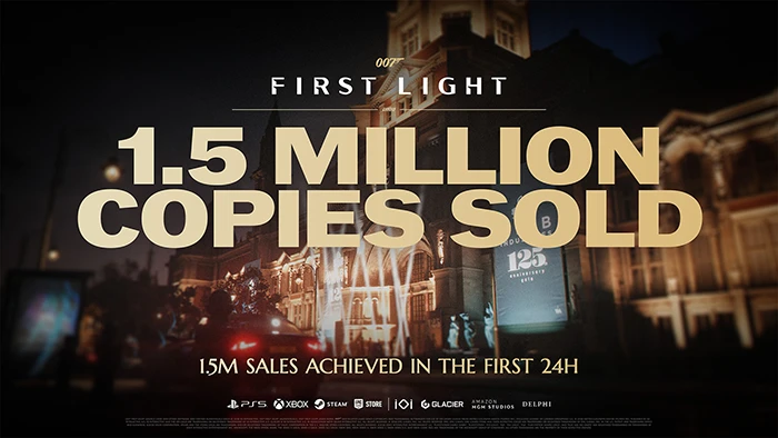 1.5 million copies sold 007 First Light