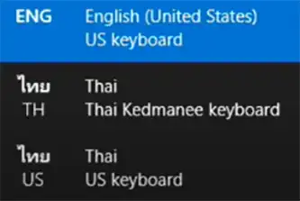 เครื่องมี 3 ภาษา ภาษาไทยสองอัน