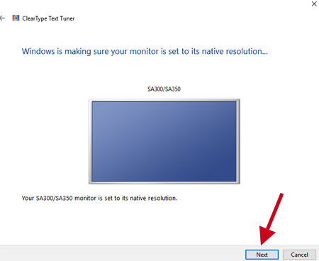 Adjus ClearType text