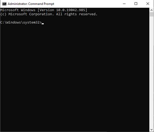 Administrator Command Prompt