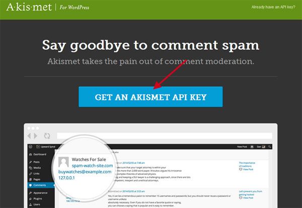 Akismet-API-key