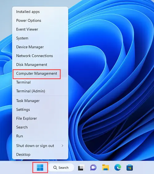 Computer Management Windows 11