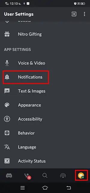 Discord Notification Mobile