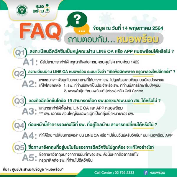 ถามตอบปัญหาหมอพร้อม