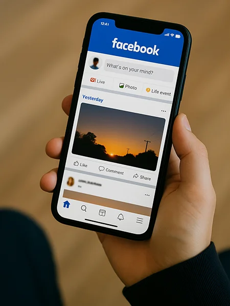 Facebook ในมือ