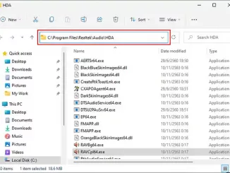 File Explorer Address bar