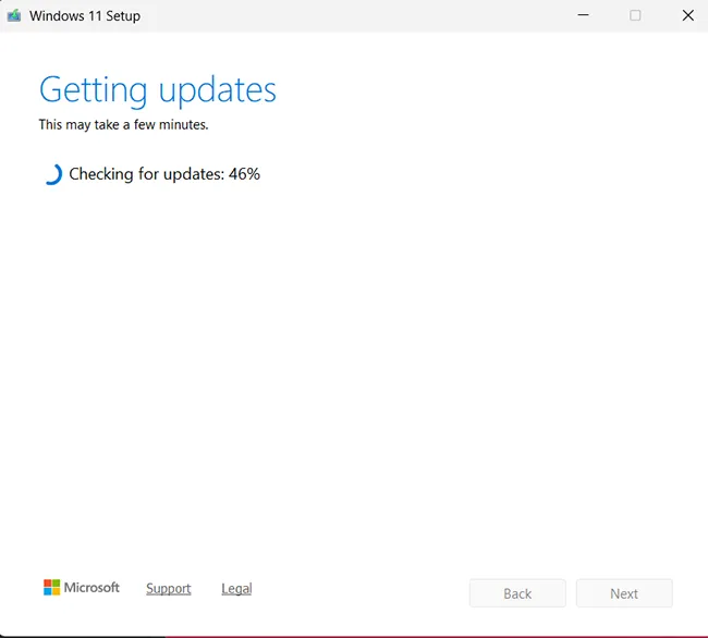 Getting updates Windows 11