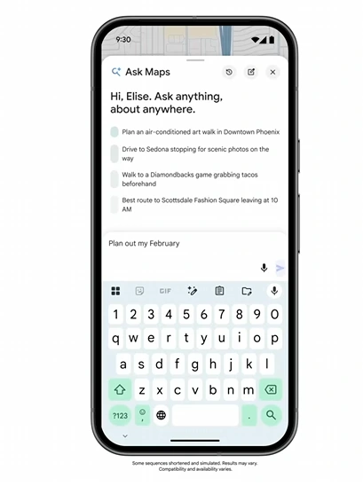 Google Maps AI Ask Maps