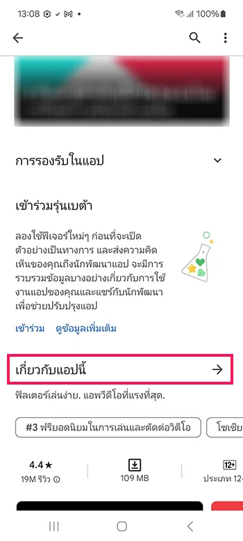 Play Store เกี่ยวกับแอปนี้