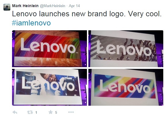 Lenovo logo แบบใหม่