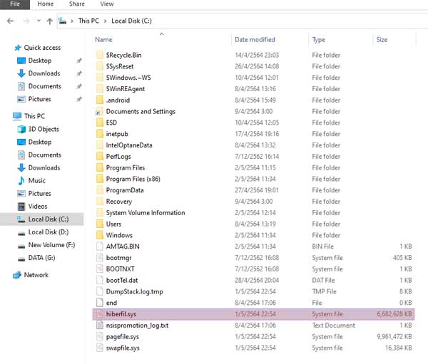 hiberfil.sys