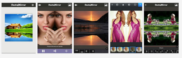 Insta photo mirror effect