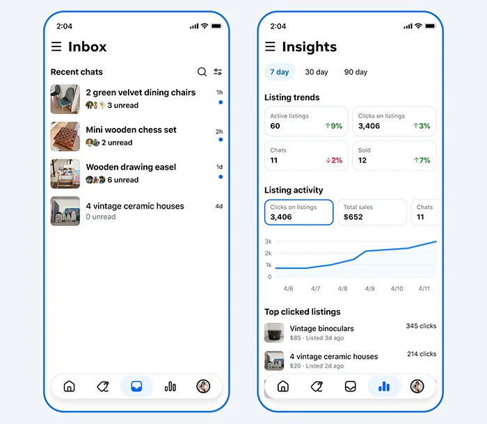 Meta เปิดตัวแอปพลิเคชัน Seller รวบรวมเครื่องมือจัดการร้านค้าบน Facebook Marketplace พร้อมผู้ช่วย AI