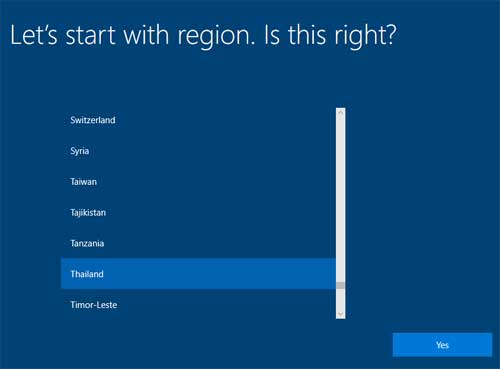 Let's start with region. Is this right?