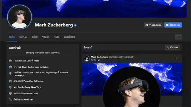 Mark Zuckerberg Followed 9000