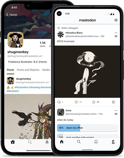 แอป Mastodon iOS และ Andorid 