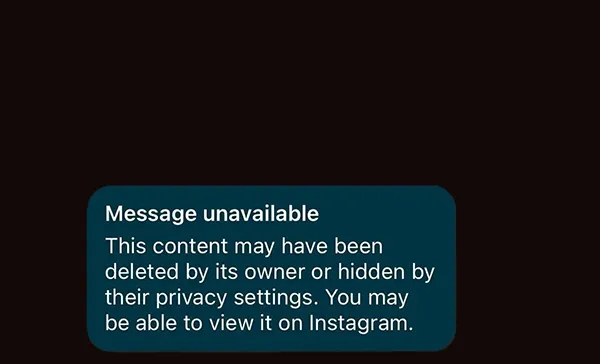 Message unavailable This content may have been deleted by its owner or hidden by their privacy settings. You may be able to view it on Instagram.