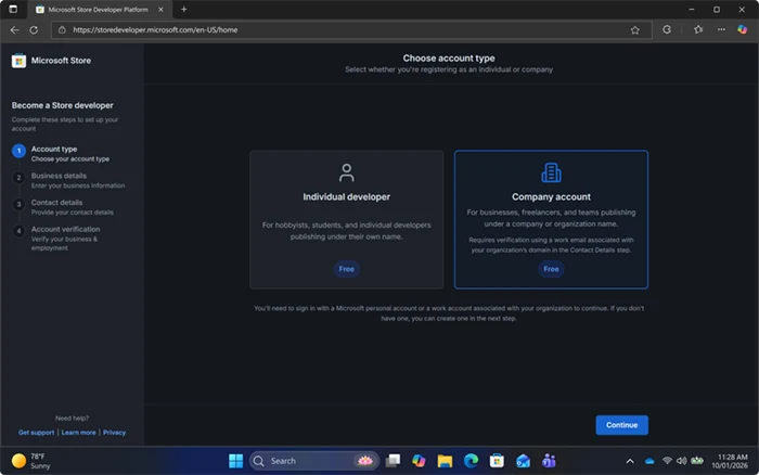 Microsoft Store Faster more transparent onboarding experience
