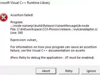 Microsoft Visual C++ Runtime library assertion failed