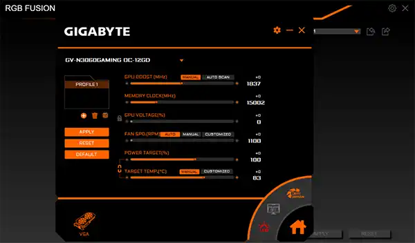 RGB Fusion and AORUS ENGINE