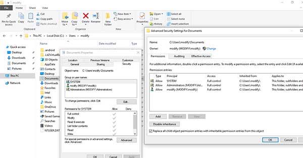 Replace all child object permission entries with permission entries from this object