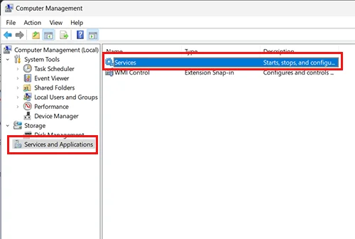Services And Applications Windows 11