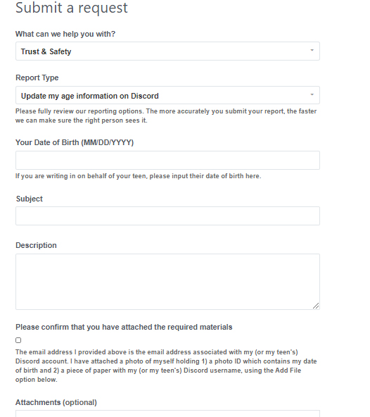 Submit are quest discord