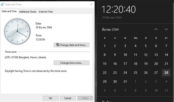 Time Windows 10