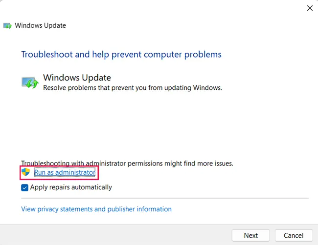 Troubleshoot and help prevent computer problems advanced run as administrator