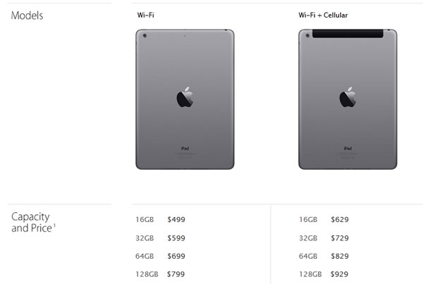 ราคา iPad Air
