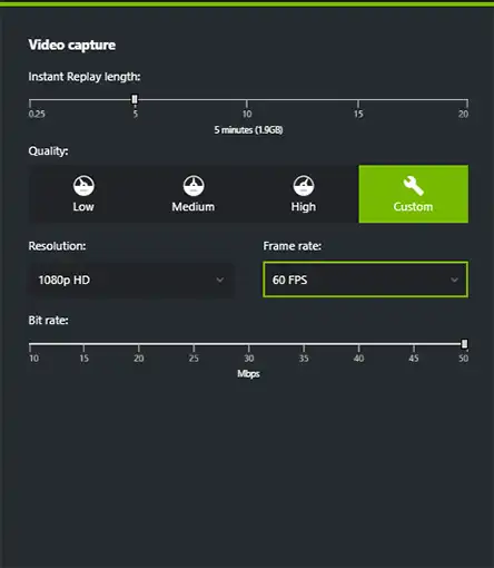 Video Capture Geforce Experience
