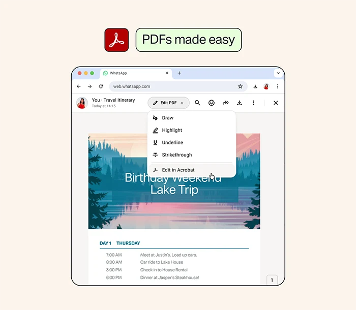WhatsApp open PDFs directly in WhatsApp