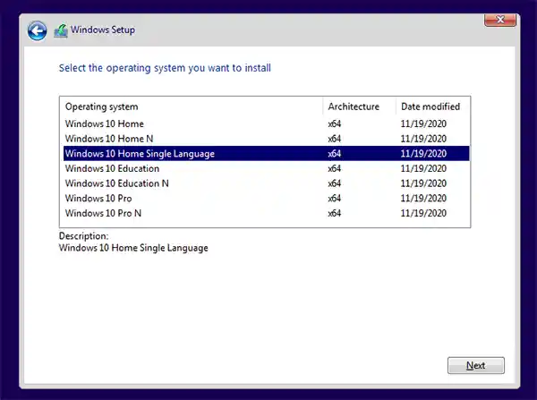 Windows 10 Home Single Language Install Windows