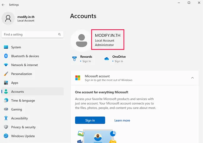 Windows 11 Account Administrator
