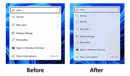 Windows 11 Context Menus Acrylic