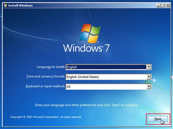 Windows 7 Install