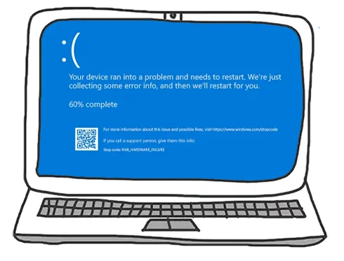 Windows จอฟ้า Blue Screen of Death