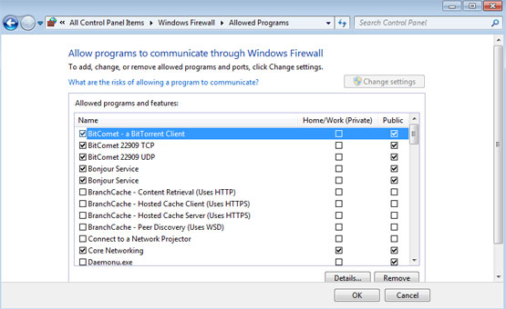 Windows-Firewall
