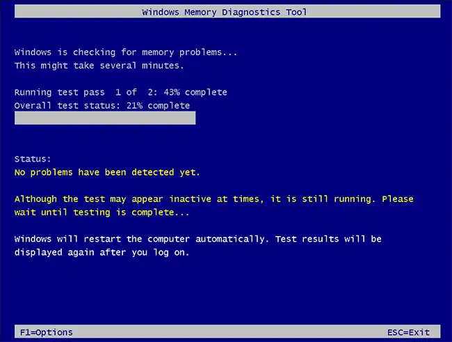 Windows Memory Diagnostics Tool