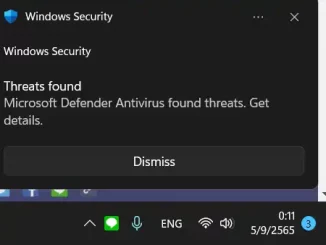 Windows Security notification