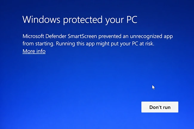 Windows protected your PC