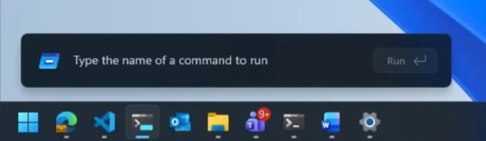 Windows rundialog