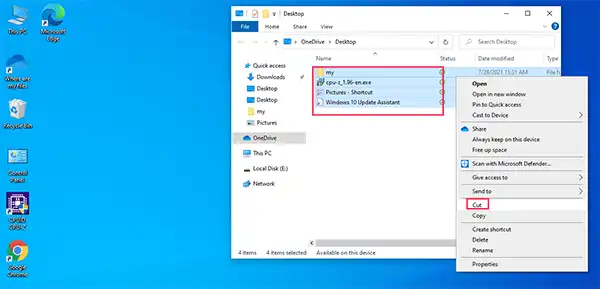 cut Where are my files
