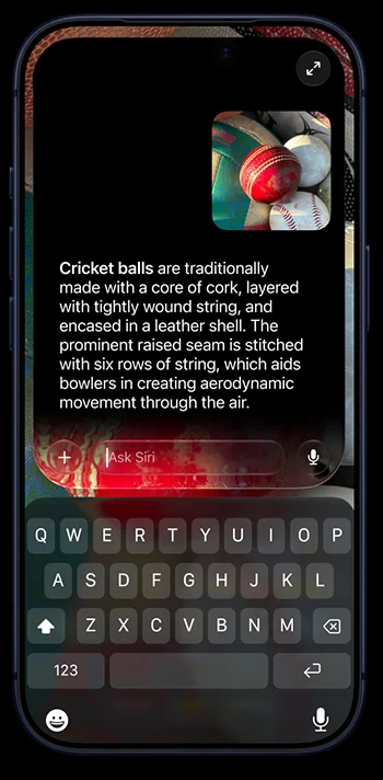 โหมด Siri ในแอปกล้อง