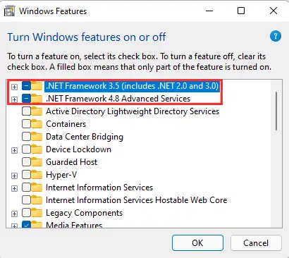 วิธีติดตั้ง .Net Framework Windows 11 เวอร์ชั่น 3.5 และ 4.8 – Modify:  Technology News