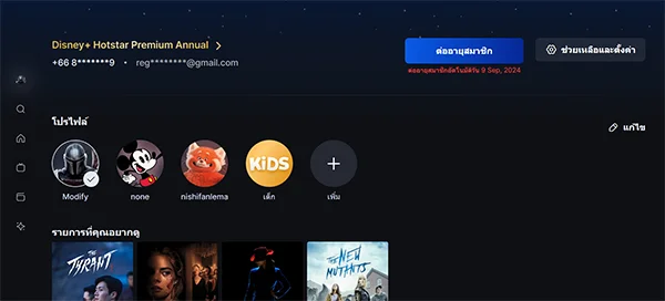 profile Disney+ Hotsta