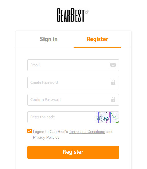 register gearbest