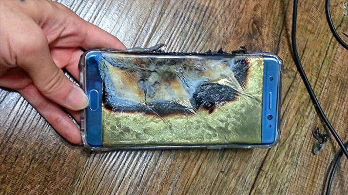 Samsung Galaxy Note 7 ระเบิด
