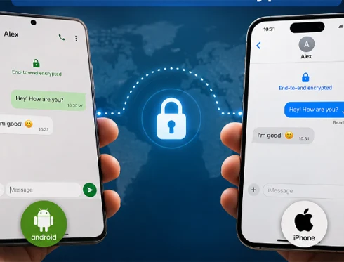 Android iPhone ส่งข้อความหากันแบบเข้ารหัส